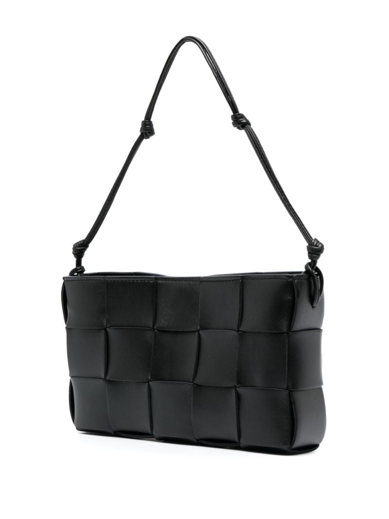 Black Cassette Leather Shoulder Bag