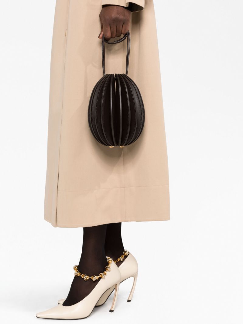Brown Pumpkin Leather Mini Bag
