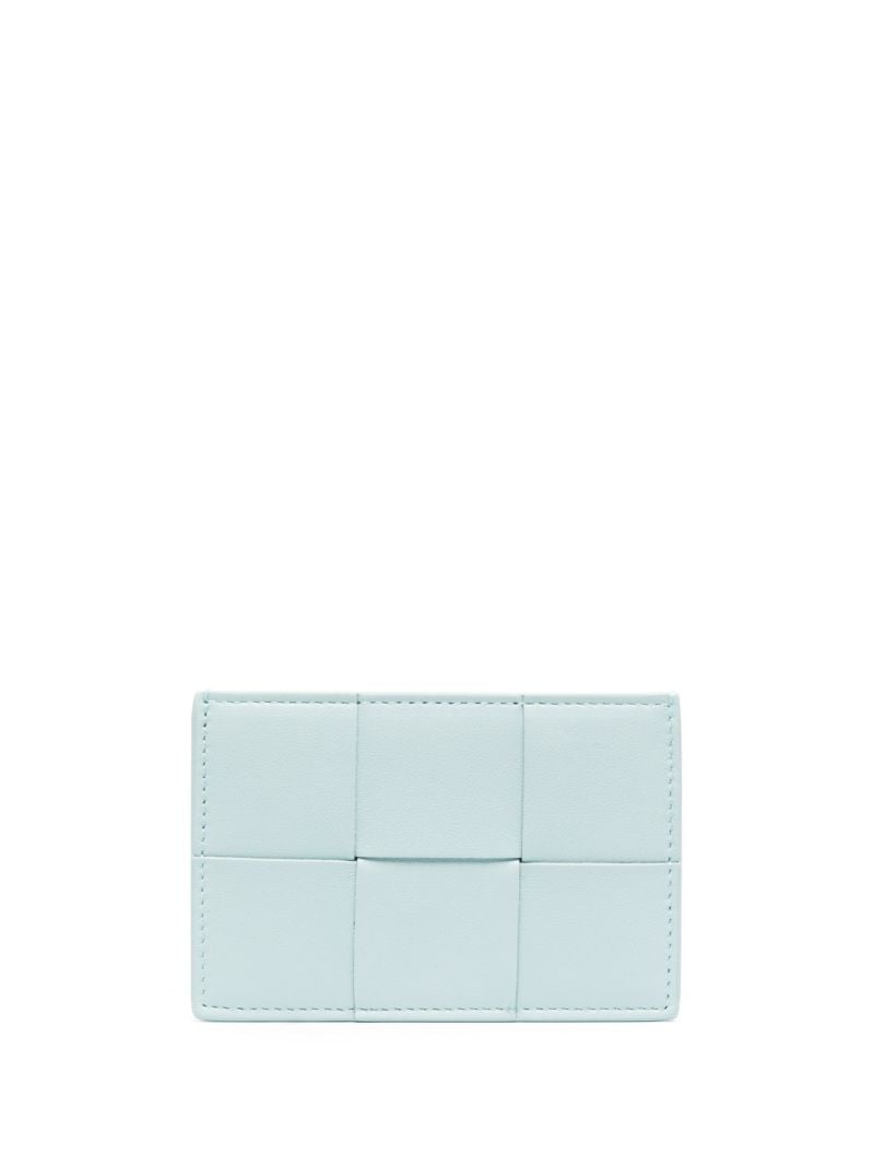 Blue Intrecciato Cardholder