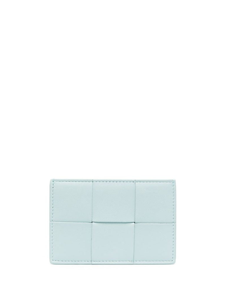 Blue Intrecciato Cardholder