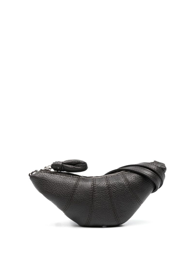 Brown Croissant Neck Strap Wallet