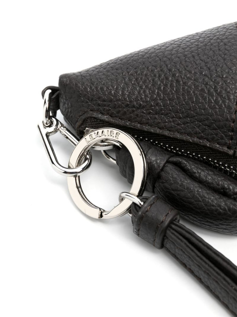 Brown Croissant Neck Strap Wallet