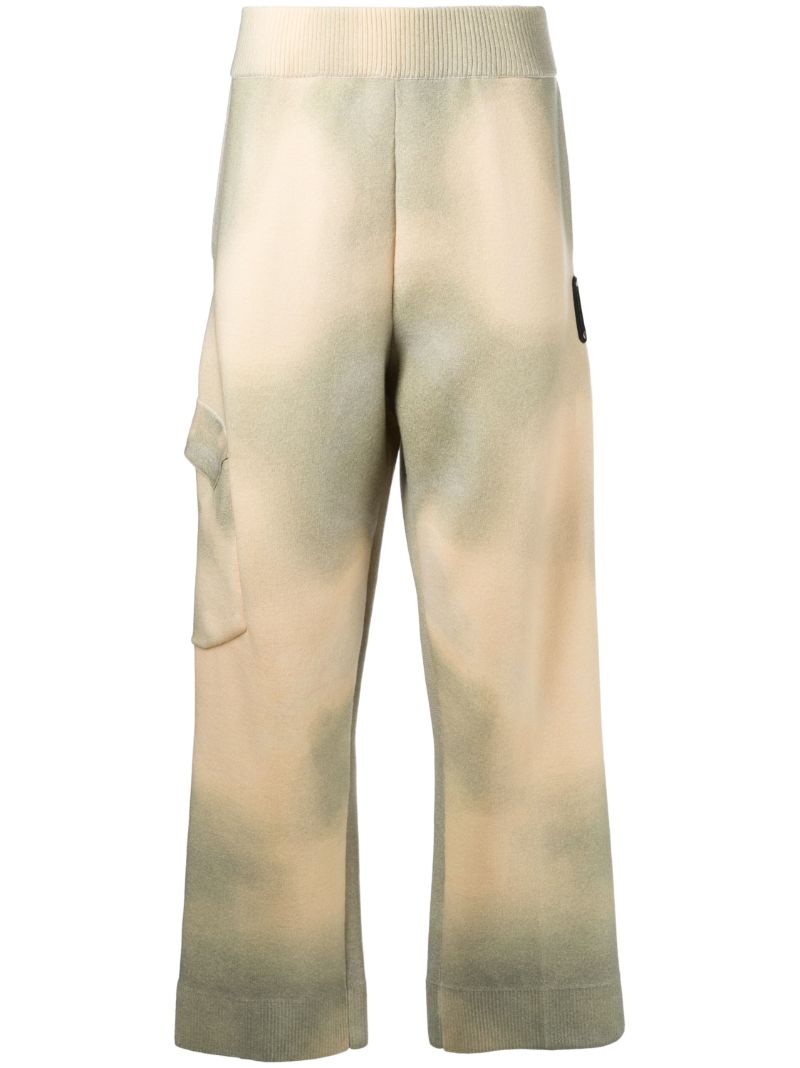 Yellow Gradient-knit Wool Trousers