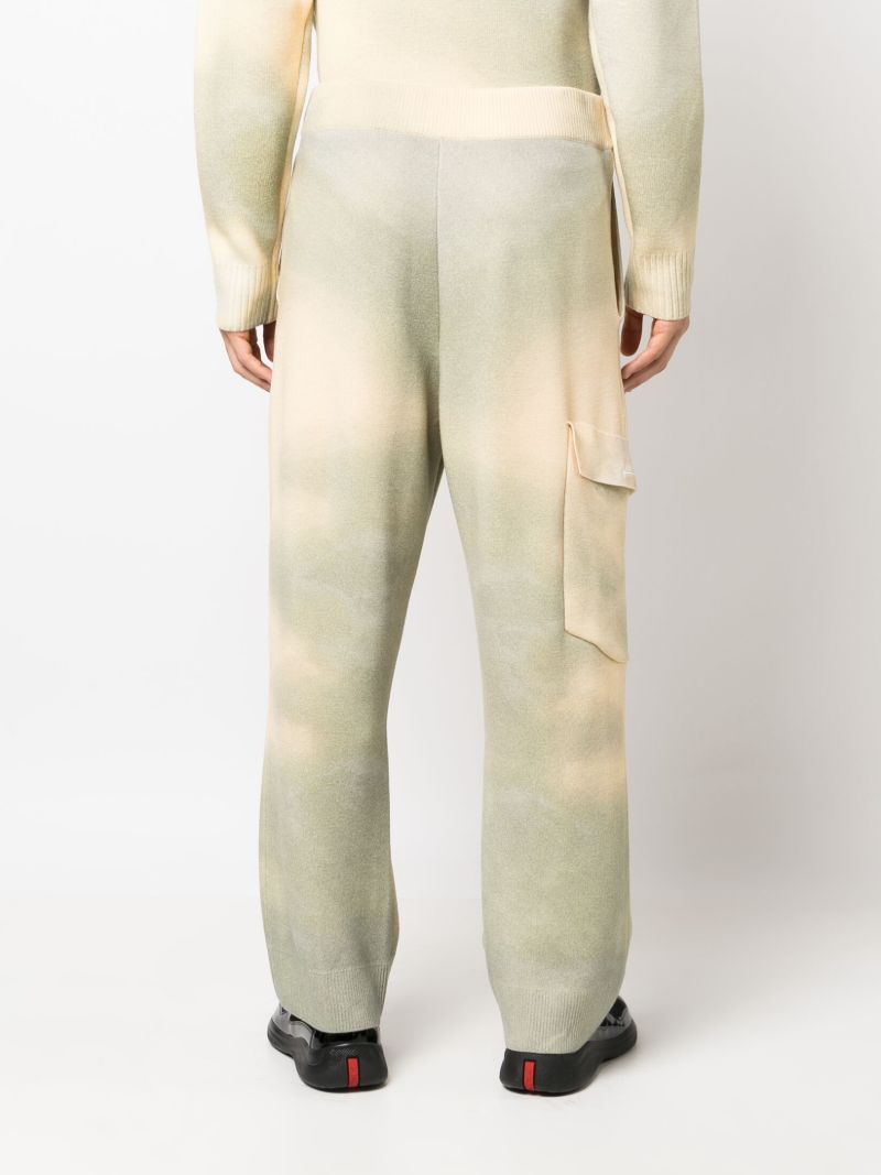 Yellow Gradient-knit Wool Trousers