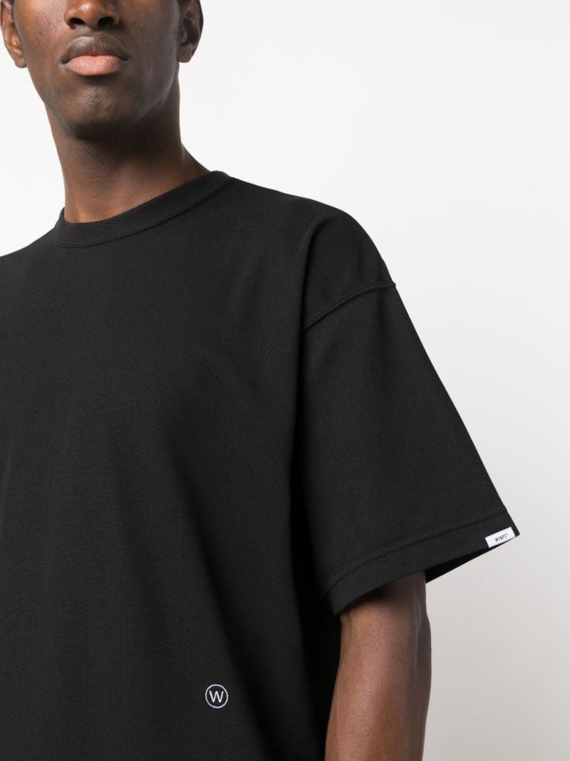Black 25 Logo-embroidered T-shirt