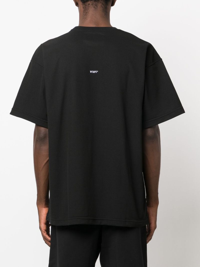 Black 25 Logo-embroidered T-shirt