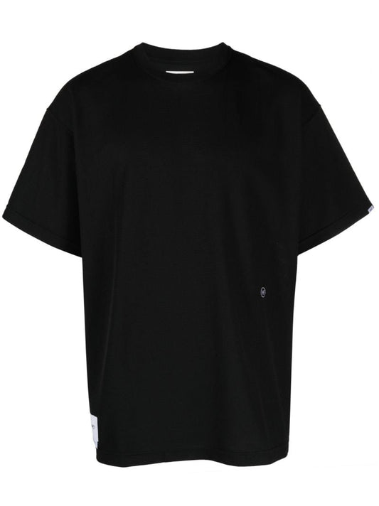 Black 25 Logo-embroidered T-shirt