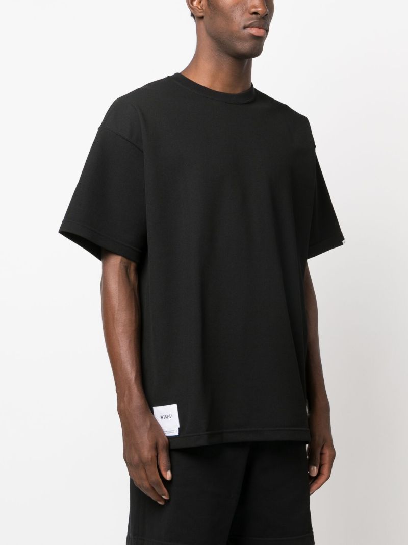 Black 25 Logo-embroidered T-shirt