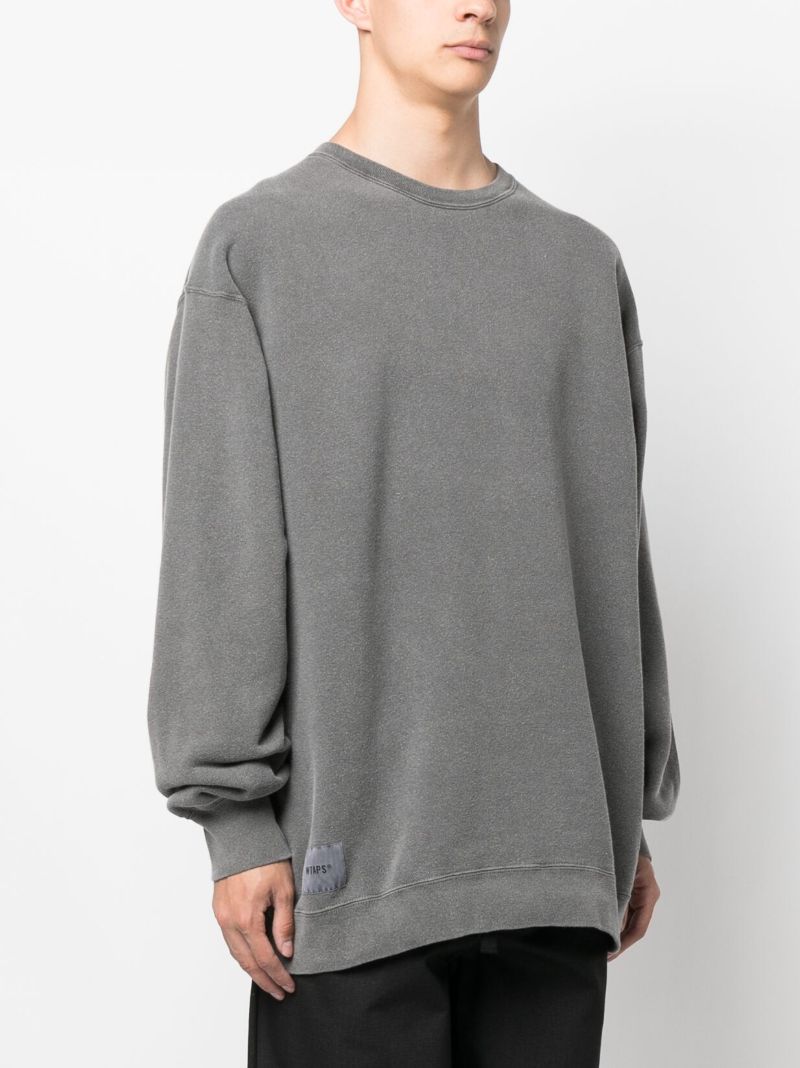 Grey Oversized Cotton Sweatshirt