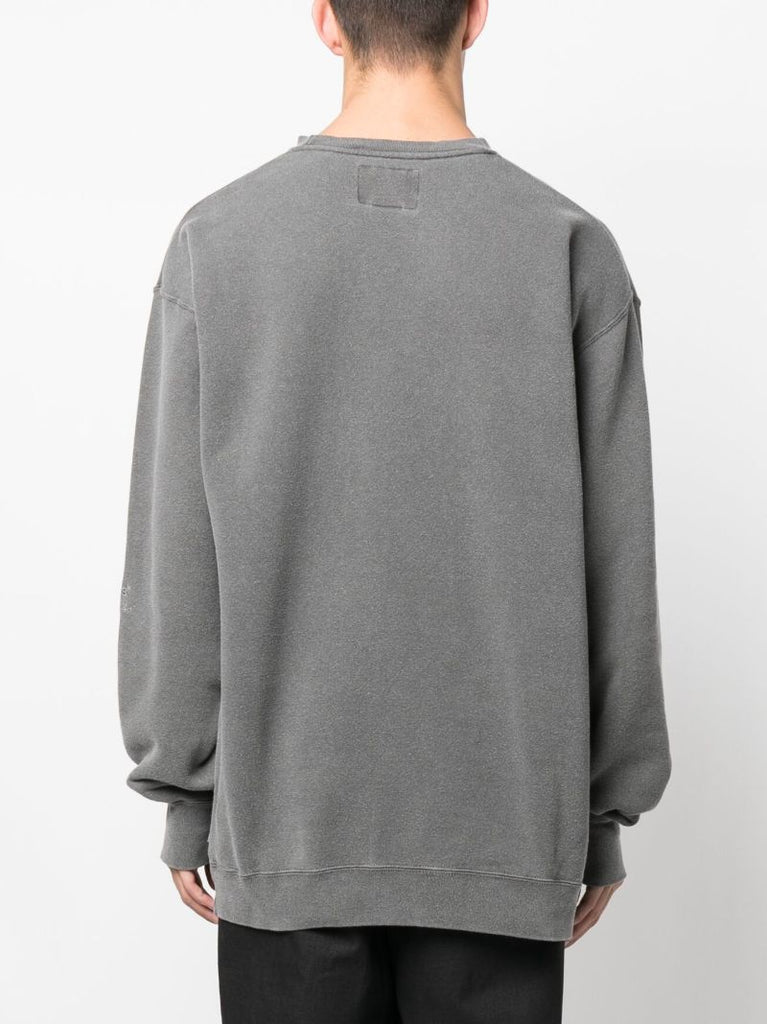 Grey Oversized Cotton Sweatshirt