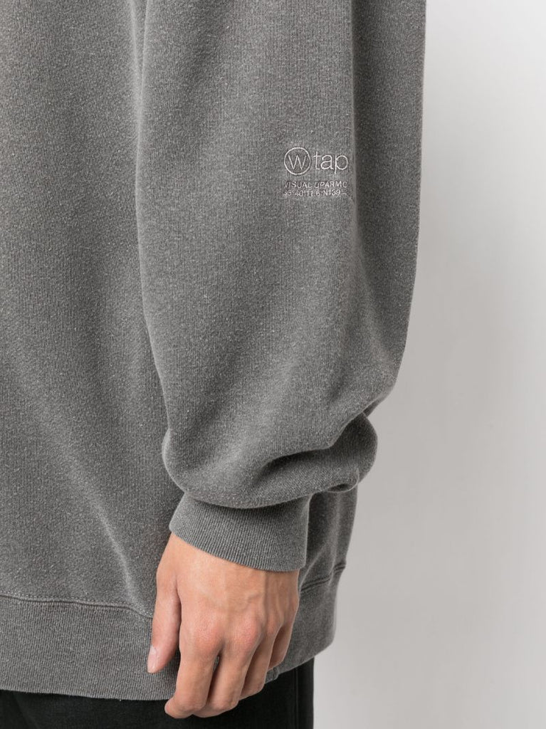 Grey Oversized Cotton Sweatshirt