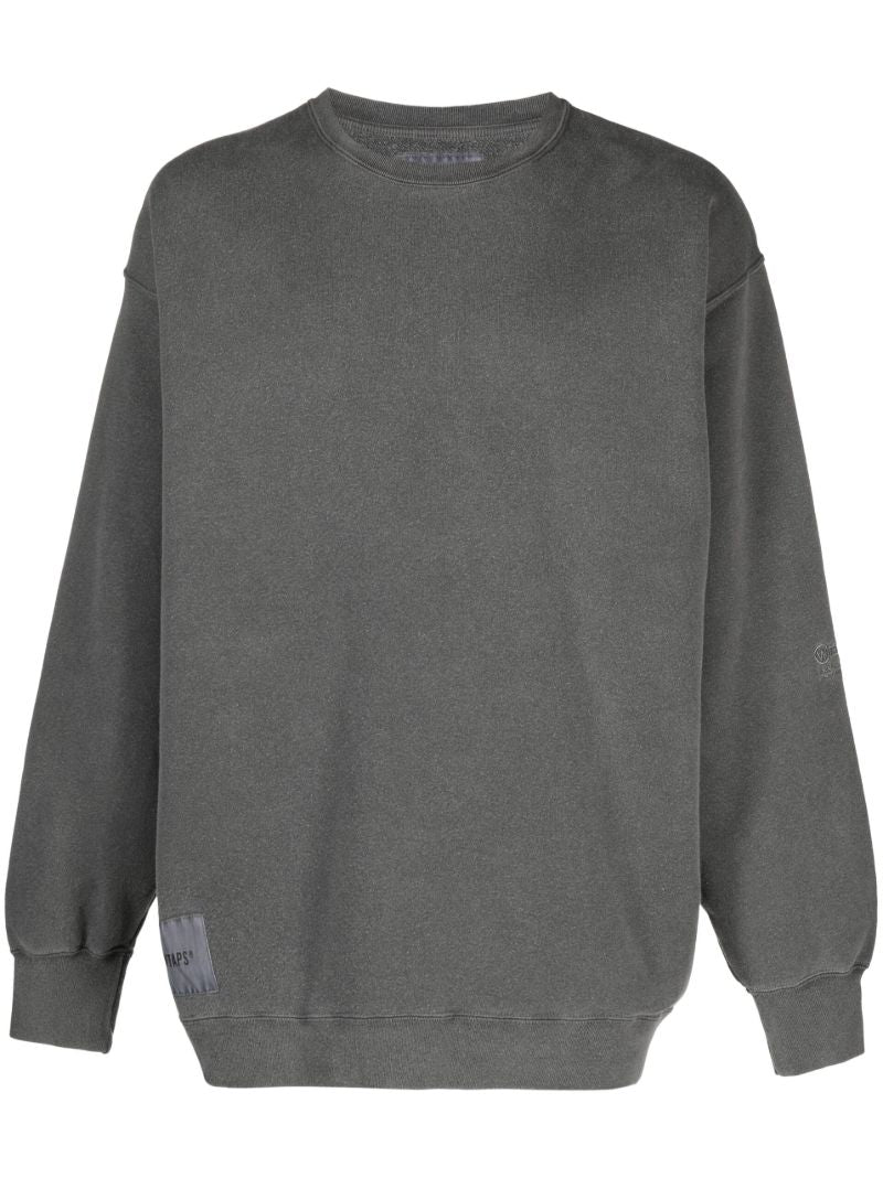 Grey Oversized Cotton Sweatshirt