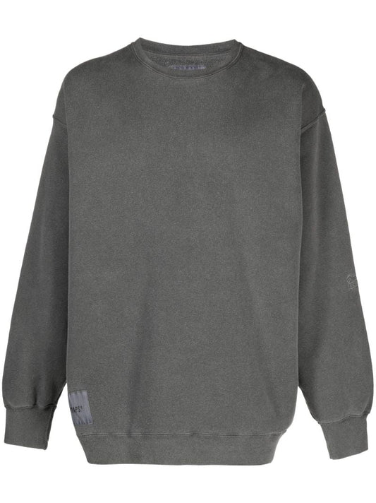 Grey Oversized Cotton Sweatshirt