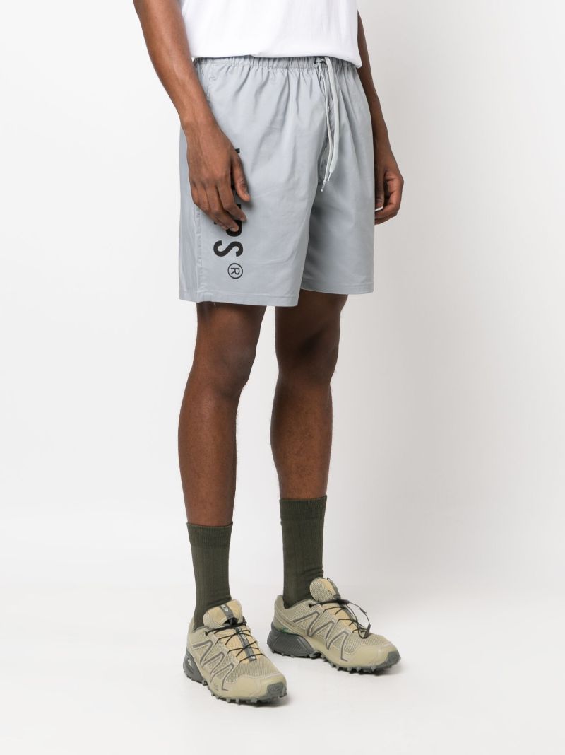 Grey Logo-print Track Shorts