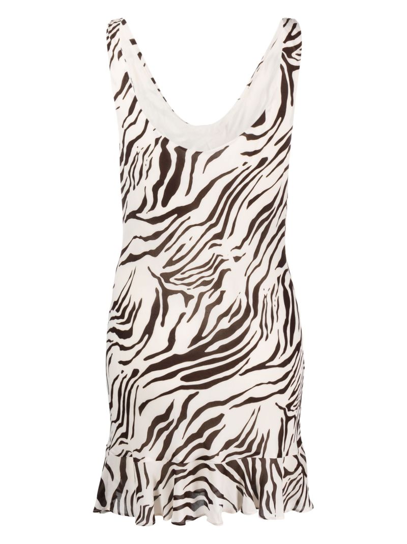 Neutral and Black Rudie Mini Dress