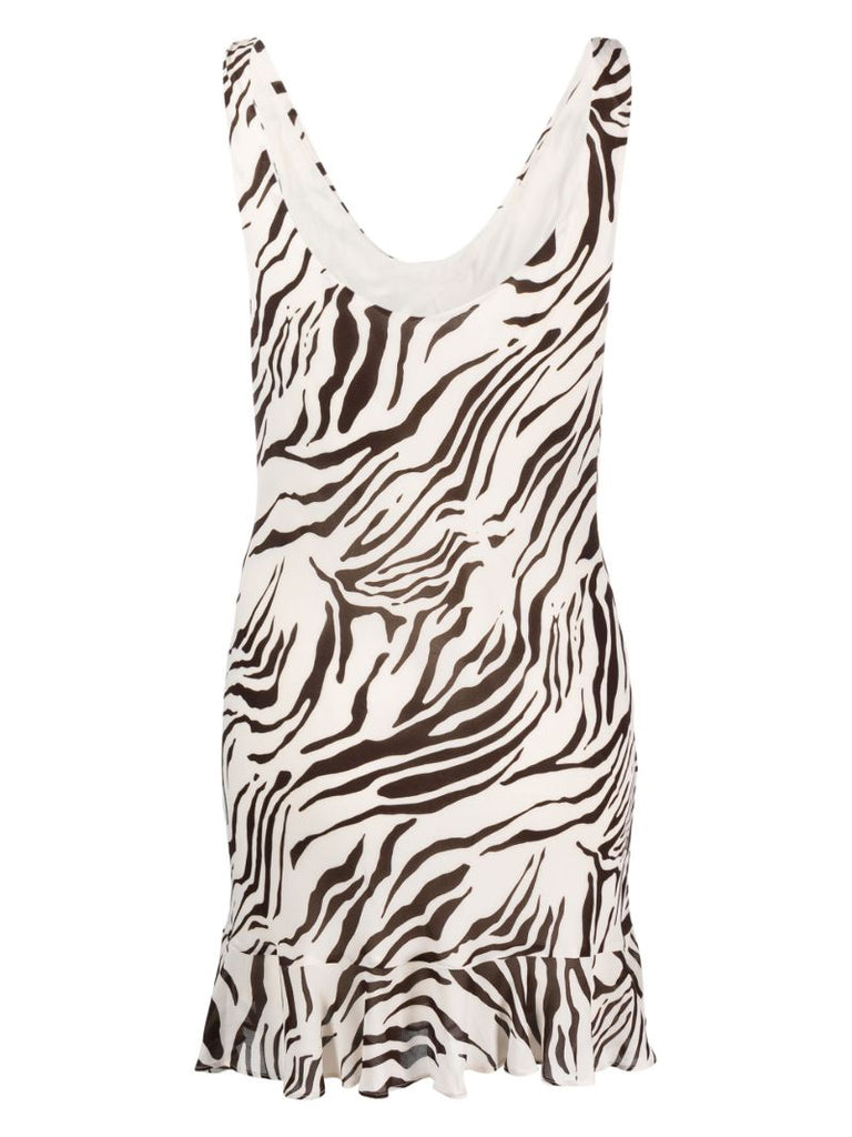 Neutral and Black Rudie Mini Dress