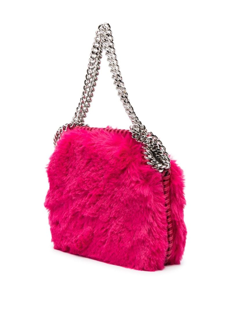 Pink Falabella Mini Faux-fur Shoulder Bag