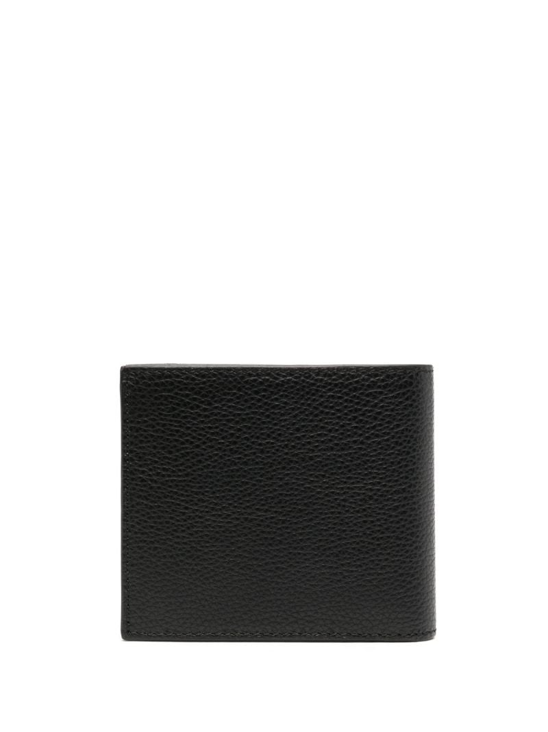 Black Logo Bi-fold Leather Wallet
