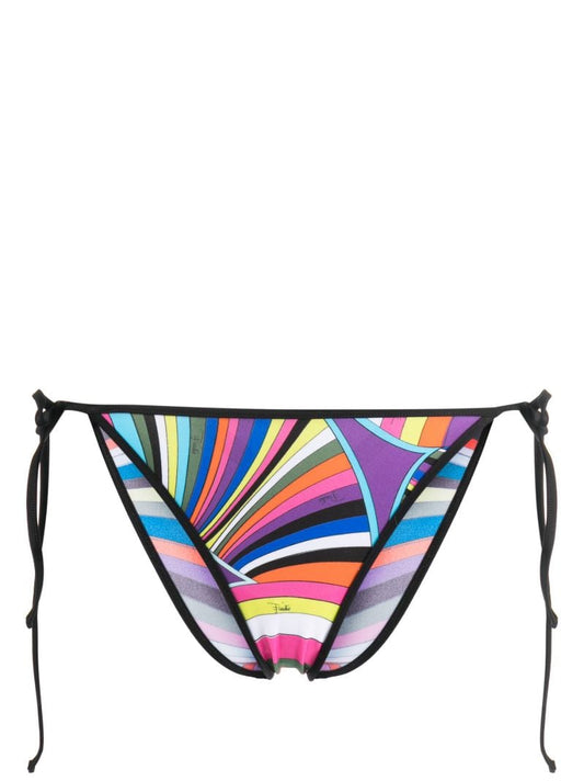 Multicolour Iride-print Side-tie Bikini Bottoms