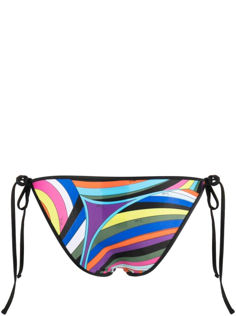 Multicolour Iride-print Side-tie Bikini Bottoms