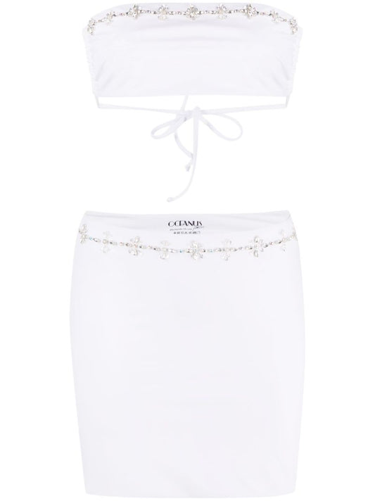 White Aaliyah Two-piece Set