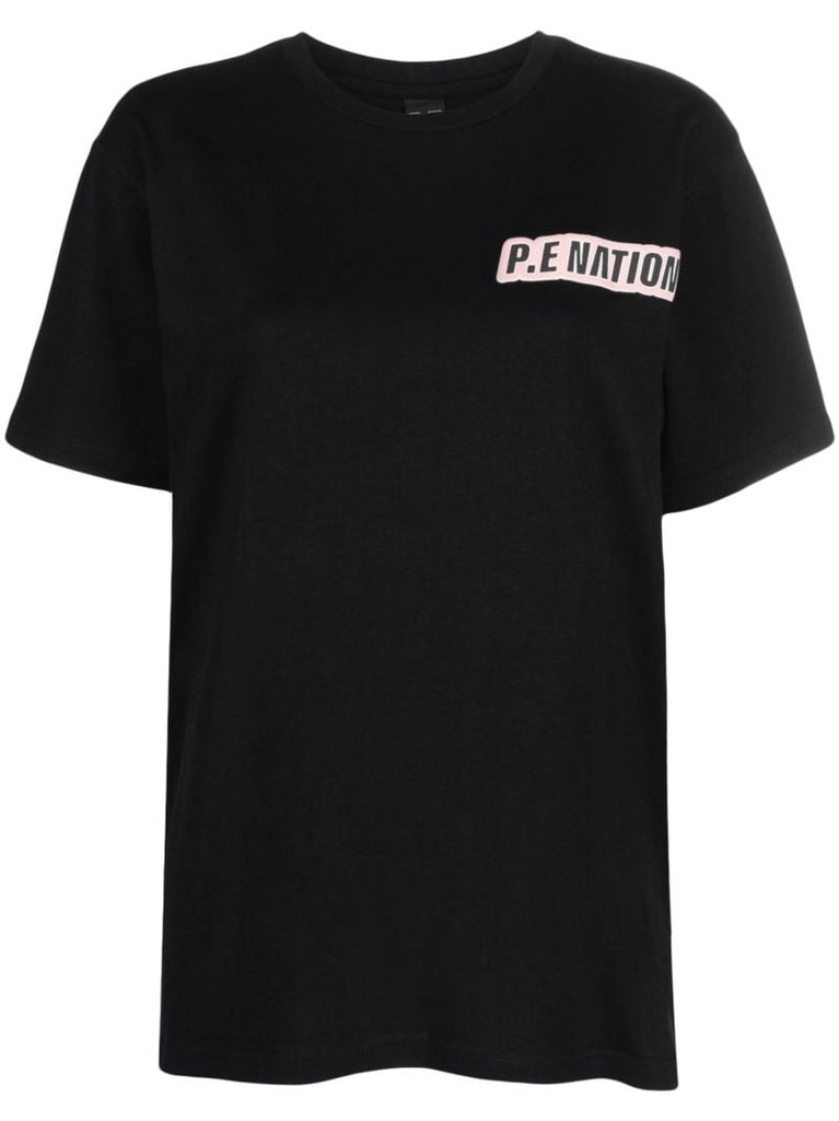 Black Logo Print T-shirt