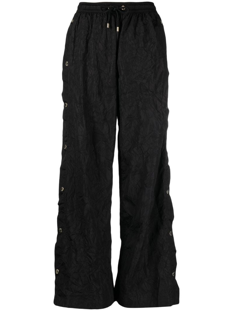 Black Volley Wide-leg Trousers