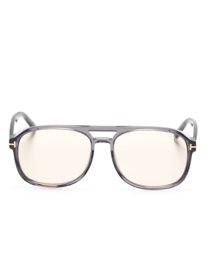 Grey Rosco Pilot-frame Sunglasses