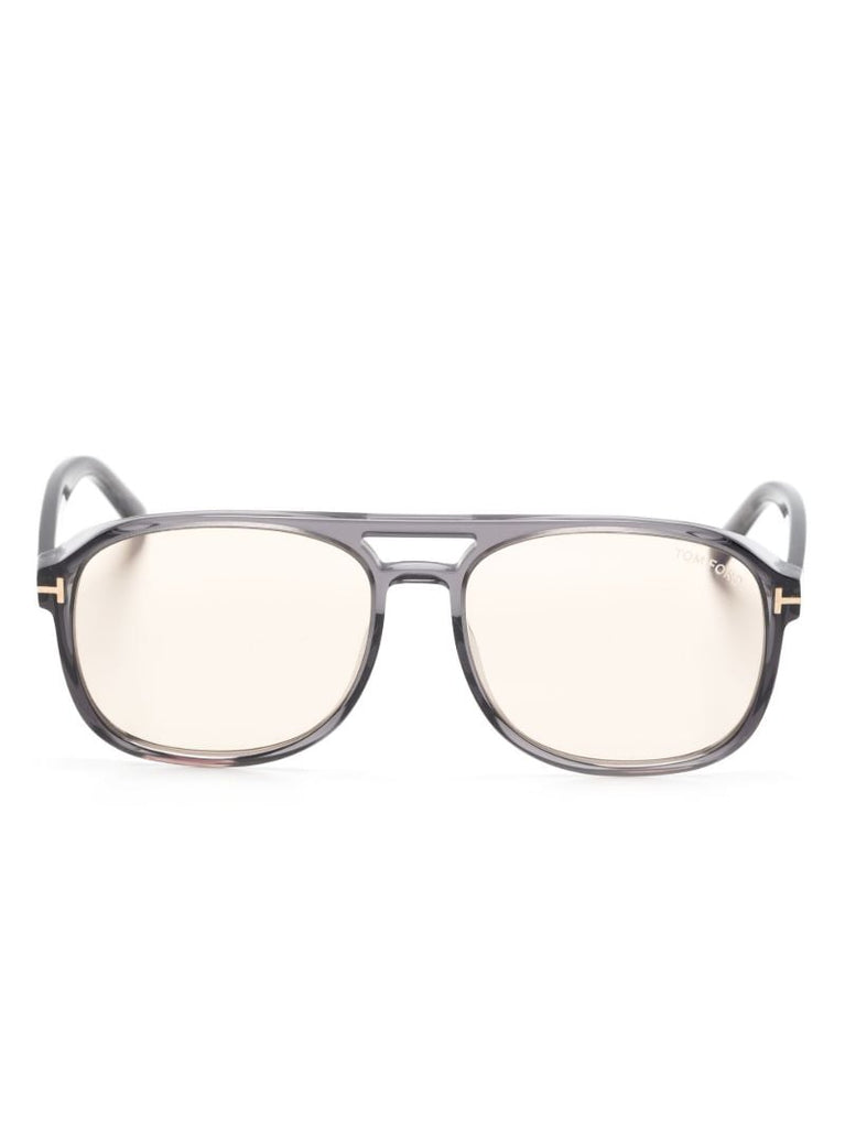 Grey Rosco Pilot-frame Sunglasses
