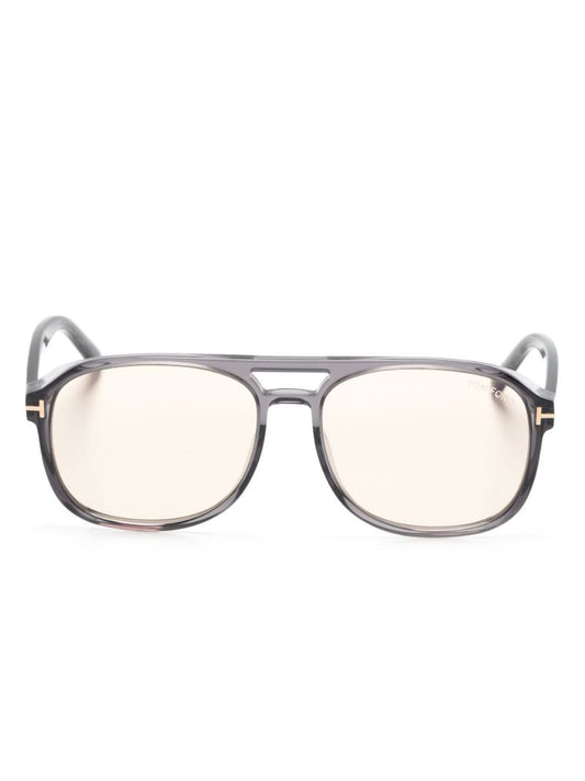 Grey Rosco Pilot-frame Sunglasses