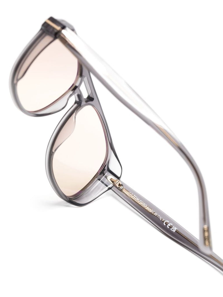 Grey Rosco Pilot-frame Sunglasses