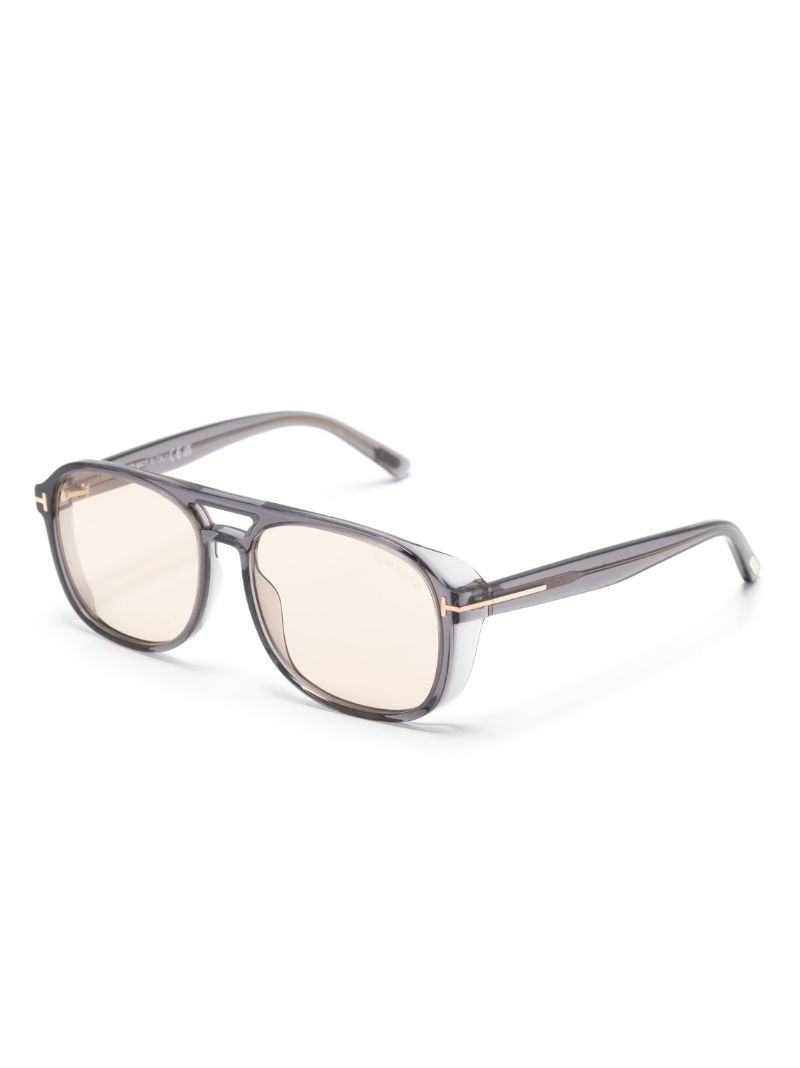 Grey Rosco Pilot-frame Sunglasses
