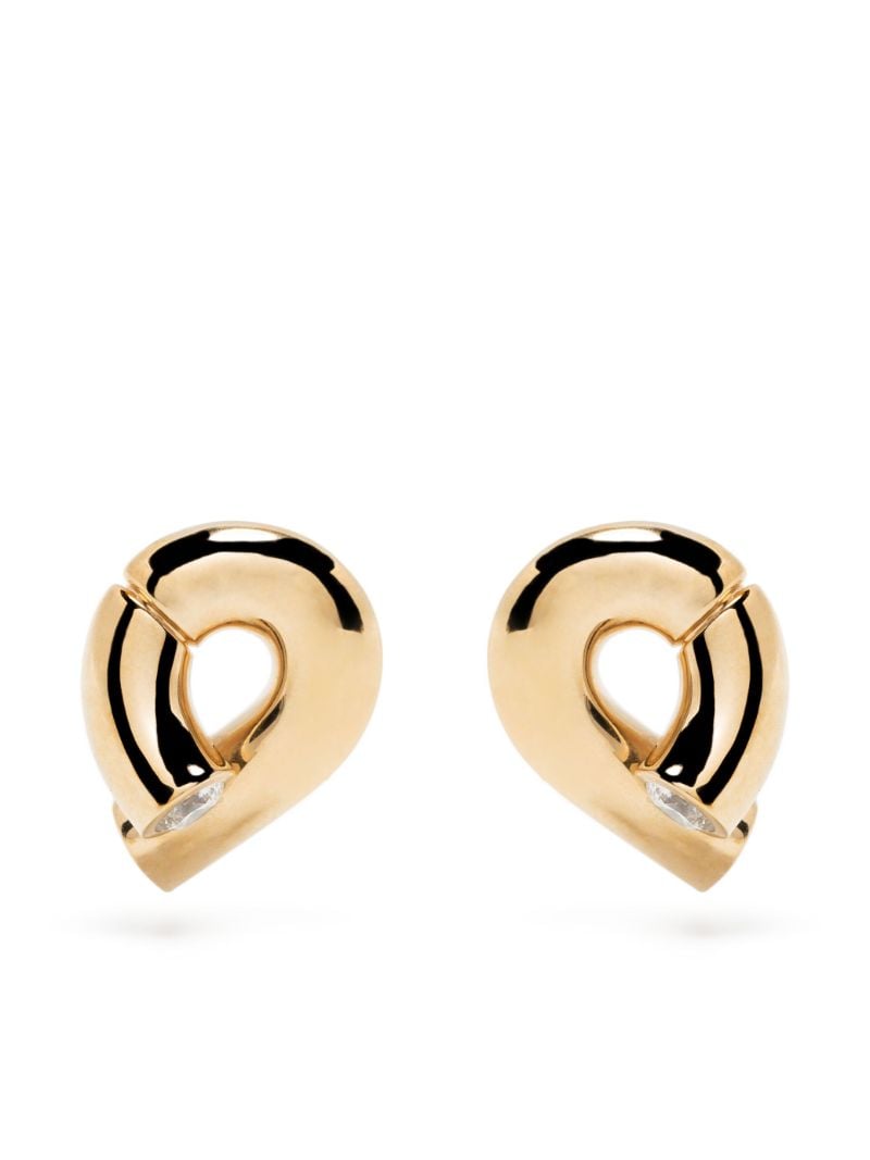 18k Yellow Gold Oera Diamond Single Stud Earrings