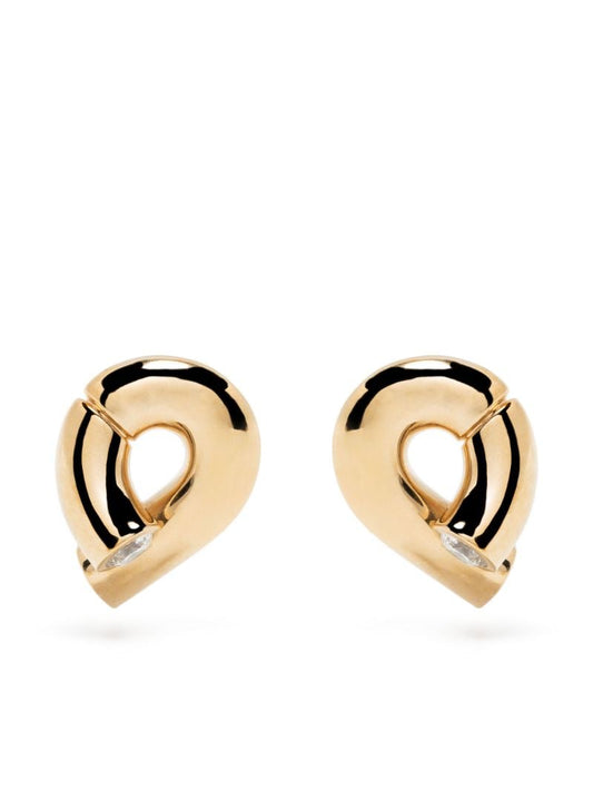 18k Yellow Gold Oera Diamond Single Stud Earrings