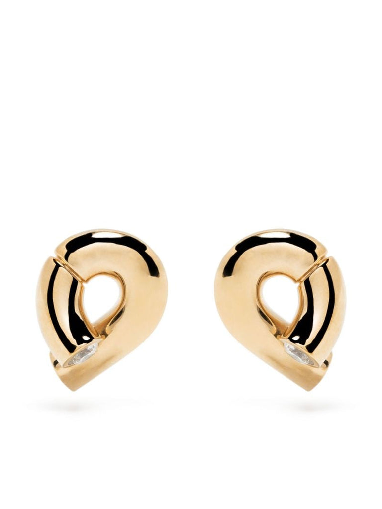 18k Yellow Gold Oera Diamond Single Stud Earrings
