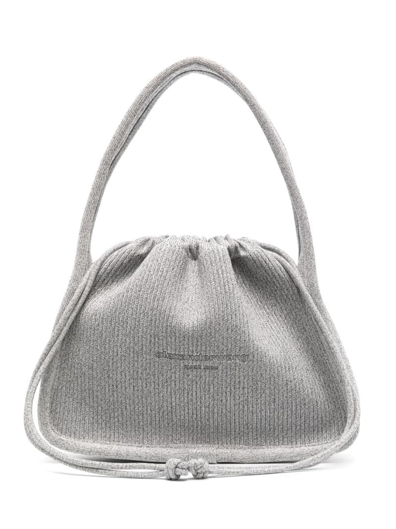 Grey Ryan Reflective Shoulder Bag