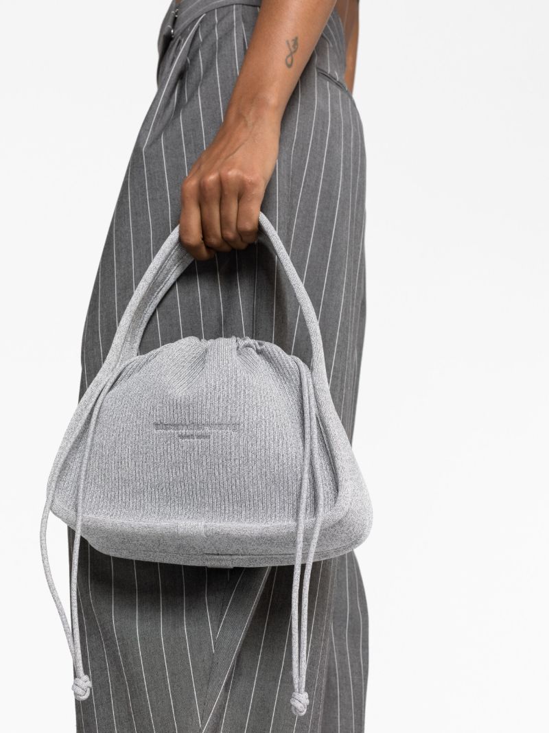 Grey Ryan Reflective Shoulder Bag