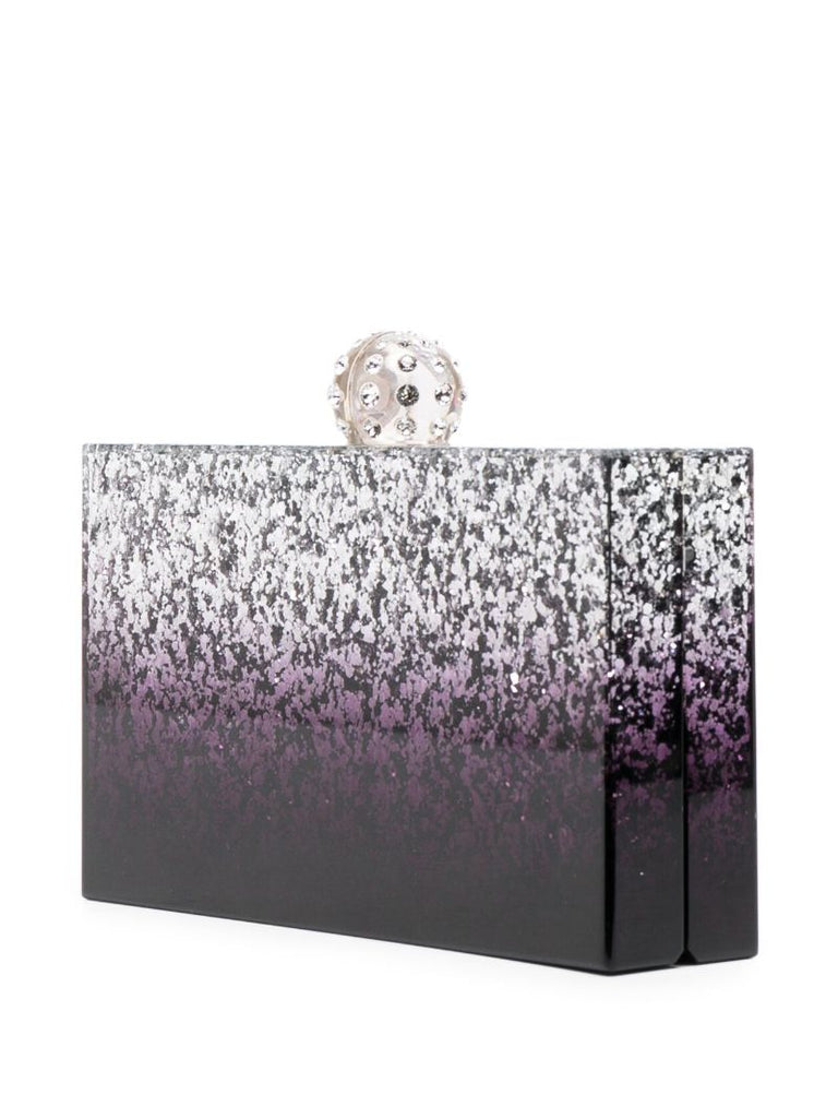 Black Tequila Crystal Clutch Bag