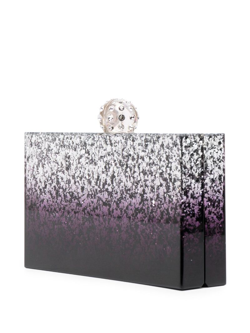 Black Tequila Crystal Clutch Bag