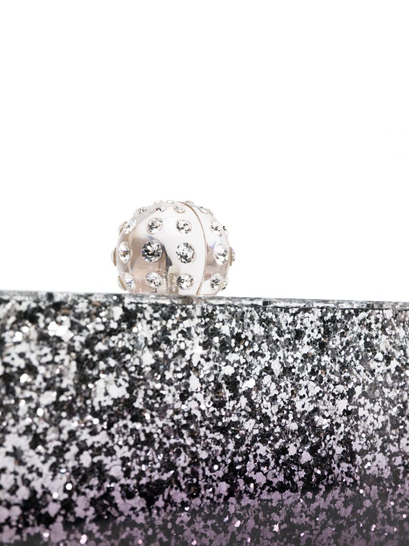 Black Tequila Crystal Clutch Bag