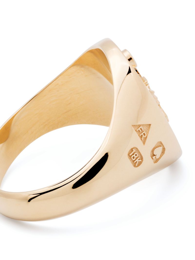 18k Yellow Gold Reverie Diamond Signet Ring