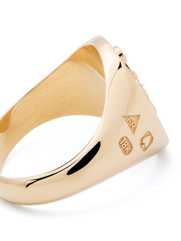 18k Yellow Gold Reverie Diamond Signet Ring