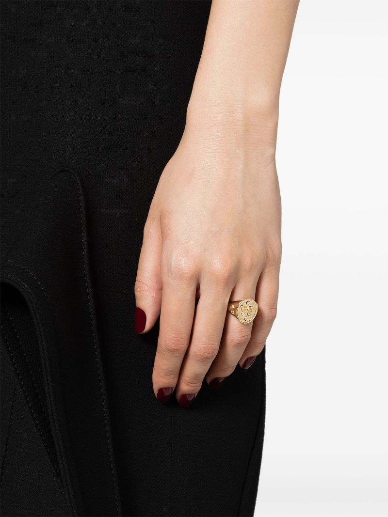 18k Yellow Gold Reverie Diamond Signet Ring