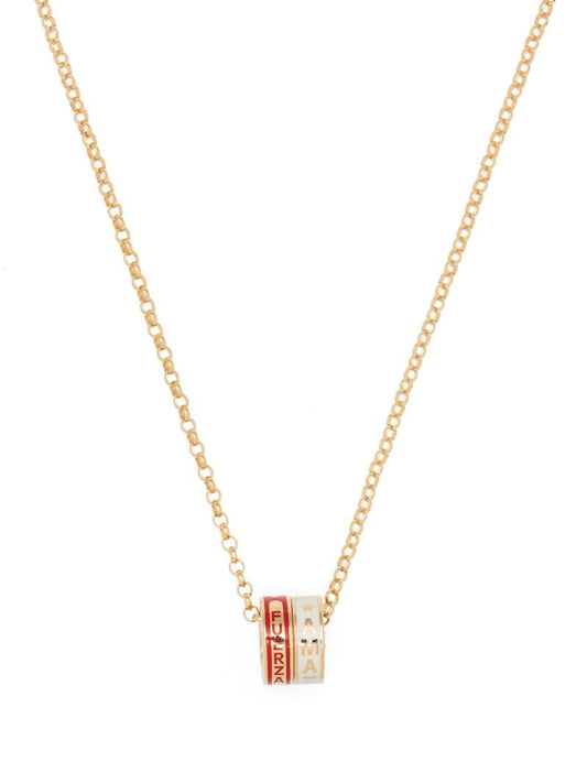 18k Gold Strength and True Love Heart Beat Necklace