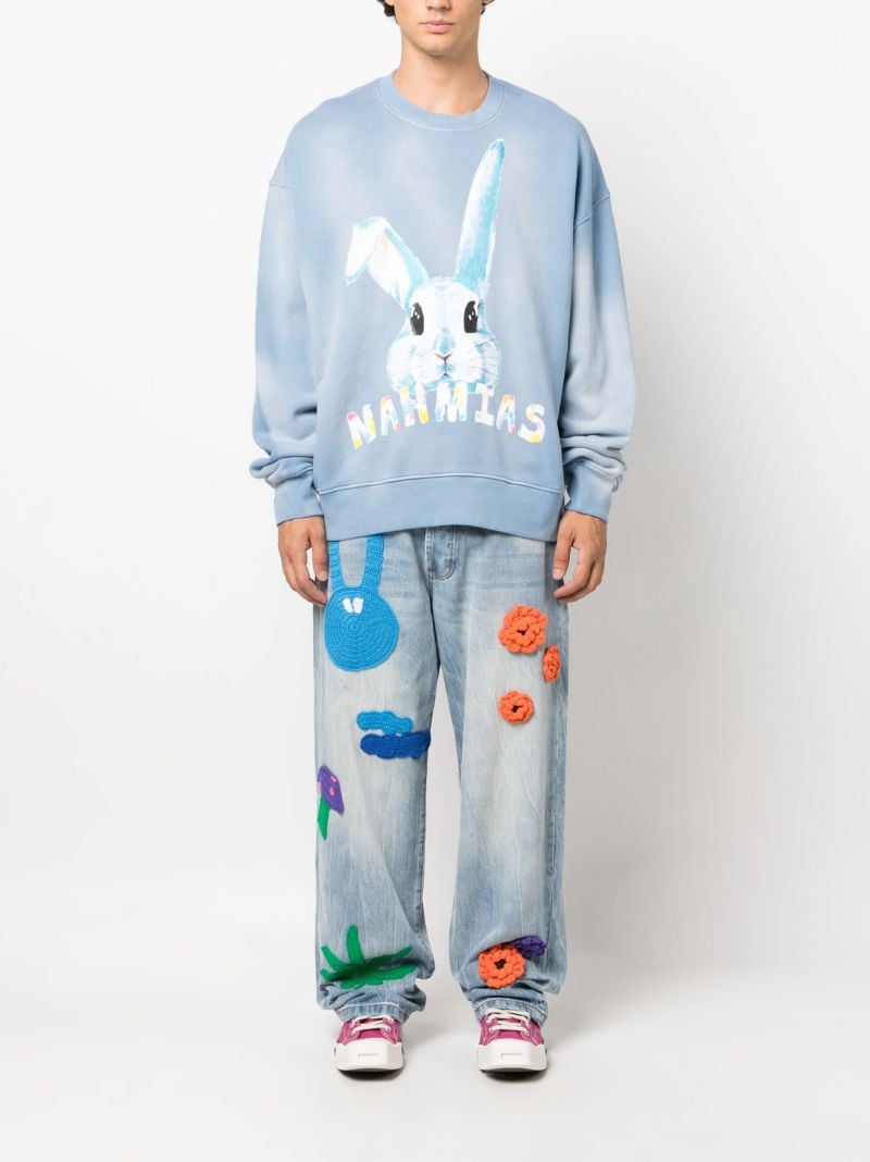 Blue Bunny Cotton Sweatshirt