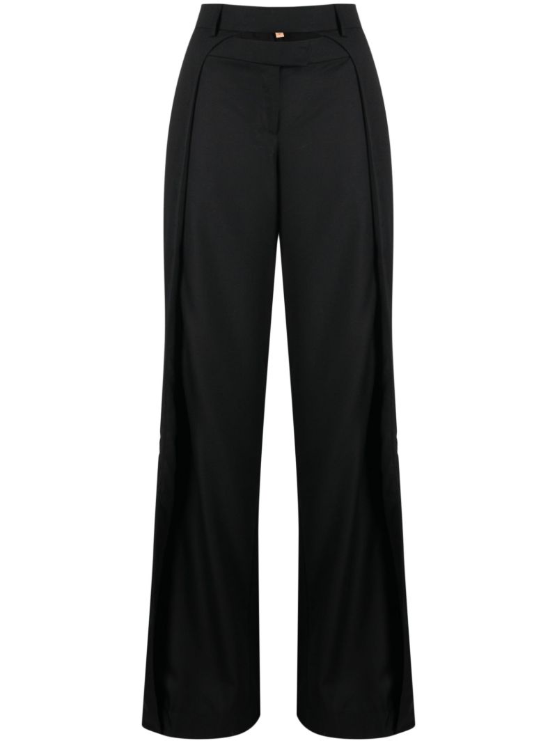 Black Tio Wide-leg Wool Trousers
