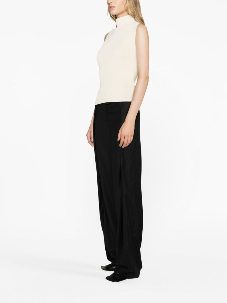 Black Tio Wide-leg Wool Trousers