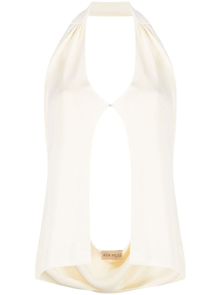 Neutral Tio Open-back Top