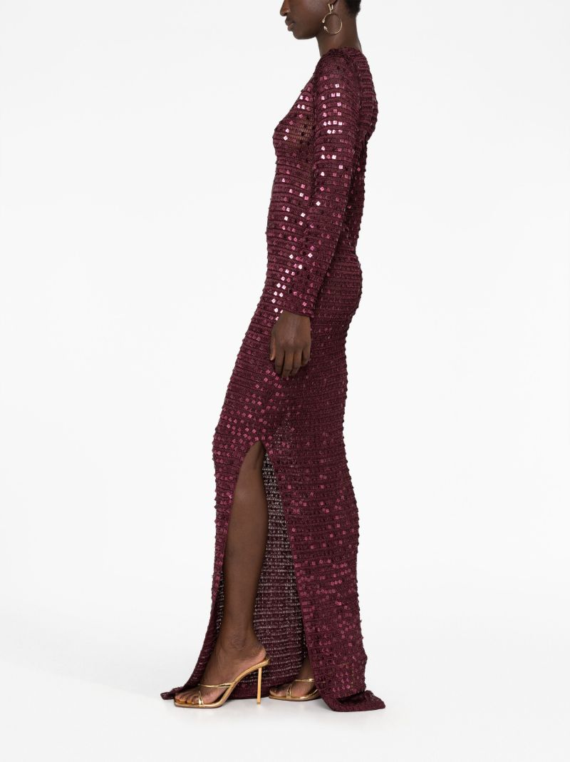 Red Chyha Embellished Maxi Dress