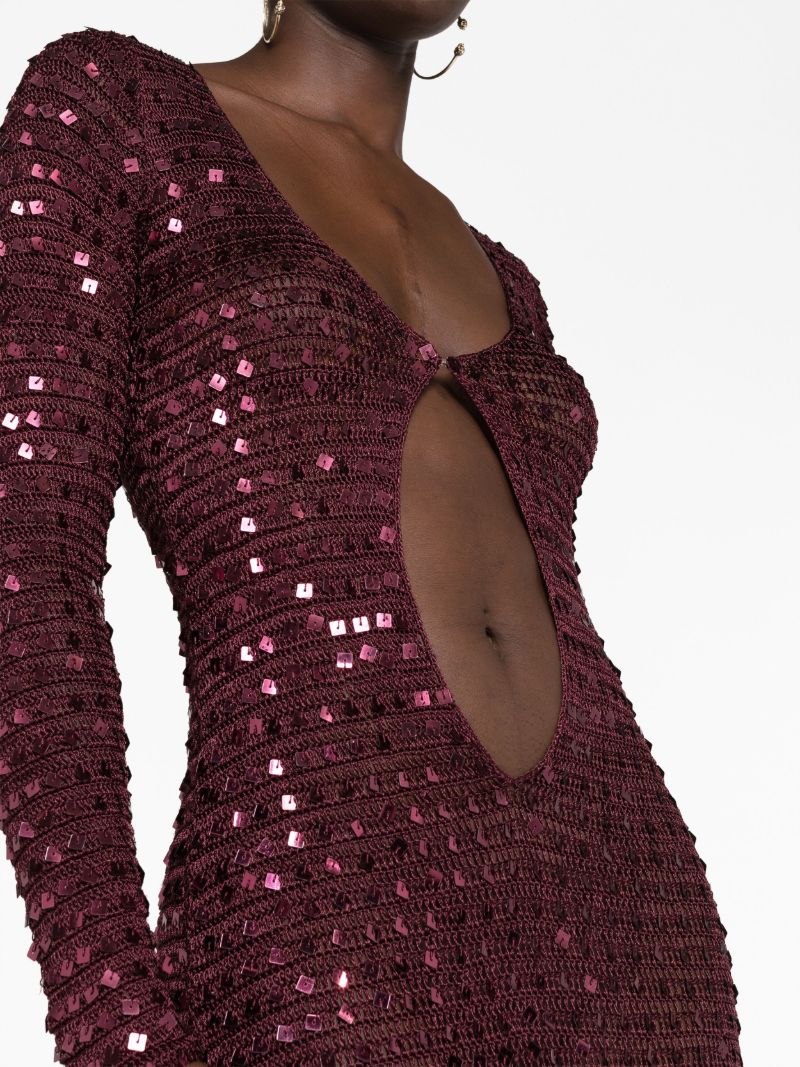 Red Chyha Embellished Maxi Dress